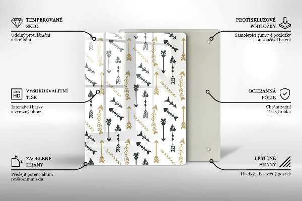 Deska kuchenna szklana Barwne koła