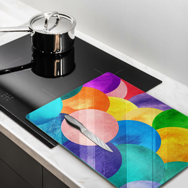 Deska kuchenna szklana Barwne koła