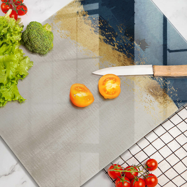 Deska kuchenna szklana Abstrakcja złoto