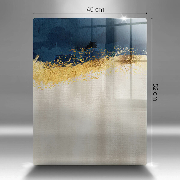 Deska kuchenna szklana Abstrakcja złoto