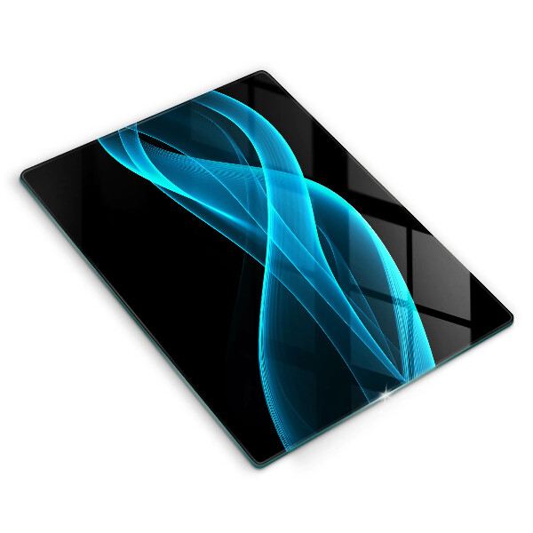 Deska kuchenna szklana Niebieska abstrakcja