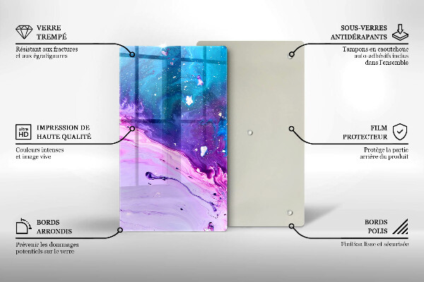 Deska kuchenna szklana Abstrakcja tusze