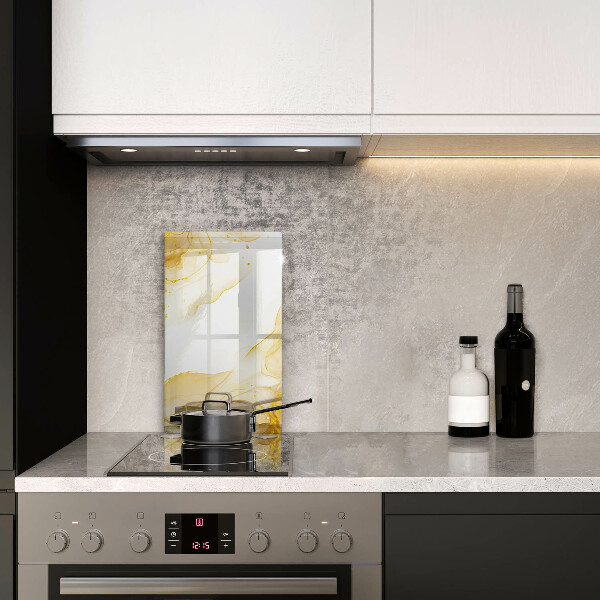 Deska kuchenna szklana Złota abstrakcja