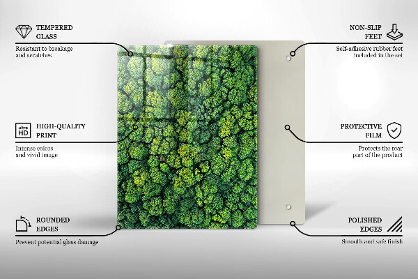 Deska kuchenna szklana Piękne kwiaty