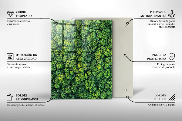 Deska kuchenna szklana Piękne kwiaty