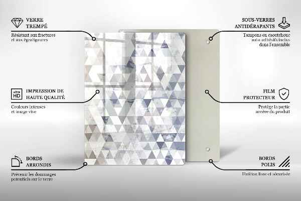 Deska kuchenna szklana Abstrakcja kształtów