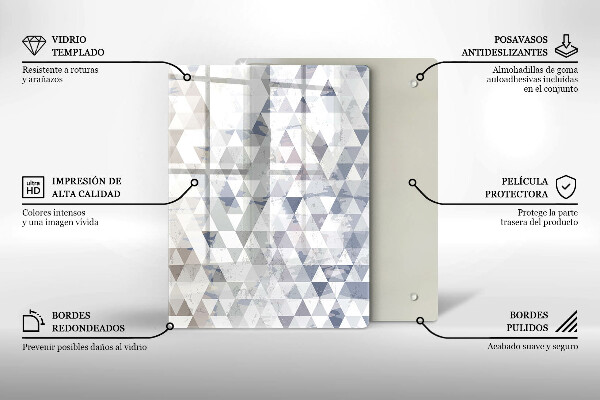 Deska kuchenna szklana Abstrakcja kształtów