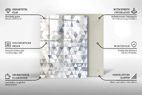 Deska kuchenna szklana Abstrakcja kształtów