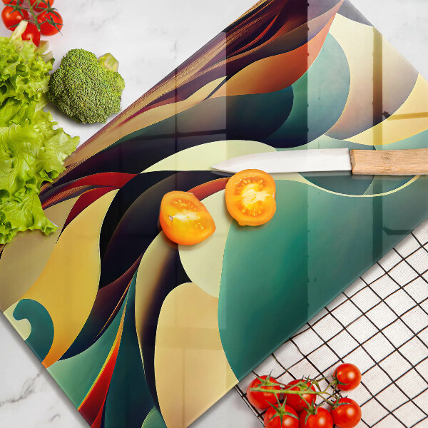 Deska kuchenna szklana Abstrakcja kształtów