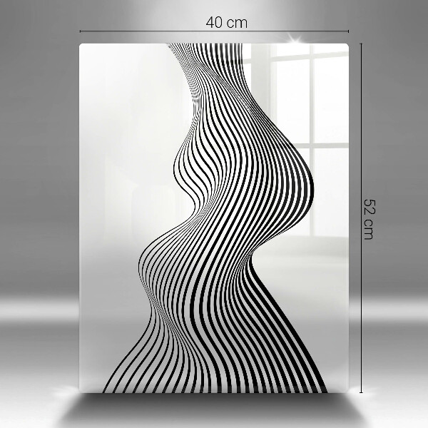 Deska kuchenna szklana Linearna abstrakcja