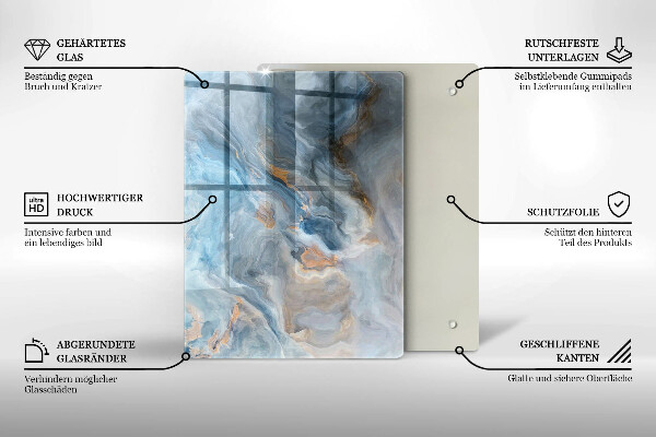 Deska kuchenna szklana Linearna abstrakcja