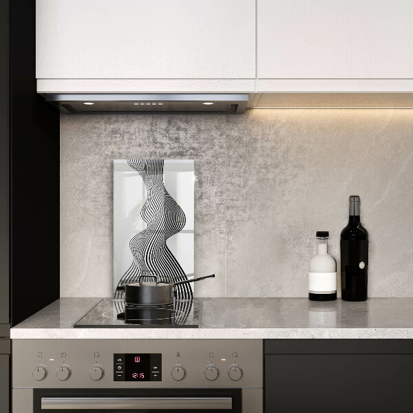 Deska kuchenna szklana Linearna abstrakcja