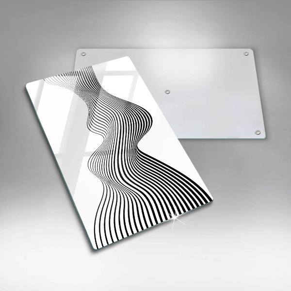 Deska kuchenna szklana Linearna abstrakcja