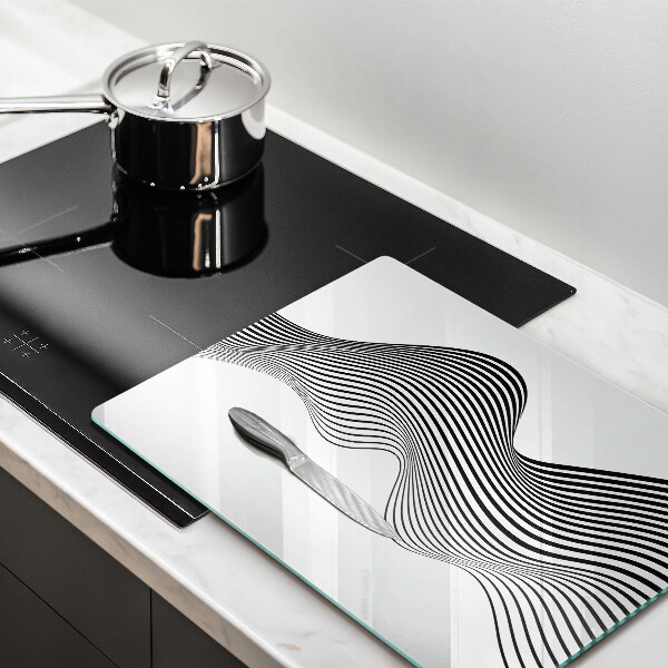 Deska kuchenna szklana Linearna abstrakcja