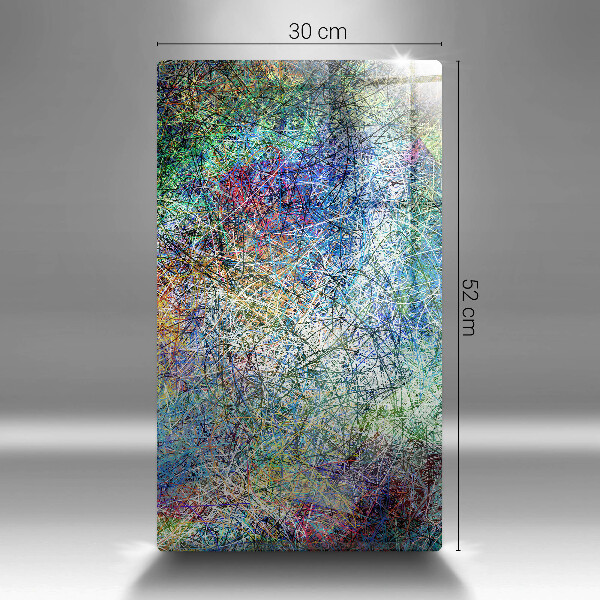 Deska kuchenna szklana Kolorowa abstrakcja linii