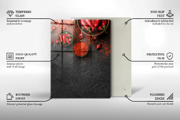 Deska kuchenna szklana Tekstura marmur ze złotem