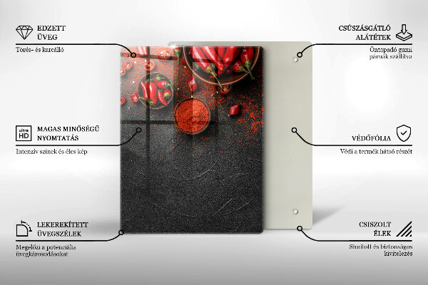 Deska kuchenna szklana Tekstura marmur ze złotem