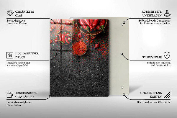 Deska kuchenna szklana Tekstura marmur ze złotem
