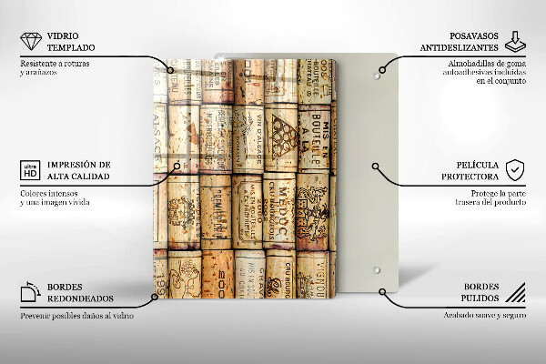 Deska kuchenna szklana Łagodne linie abstrakcja