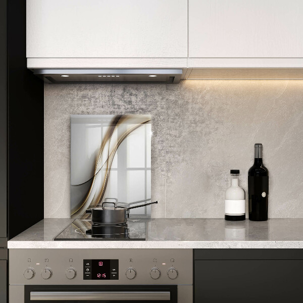 Deska kuchenna szklana Łagodne linie abstrakcja