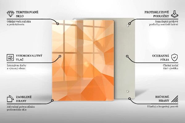 Deska kuchenna szklana Granatowa abstrakcja