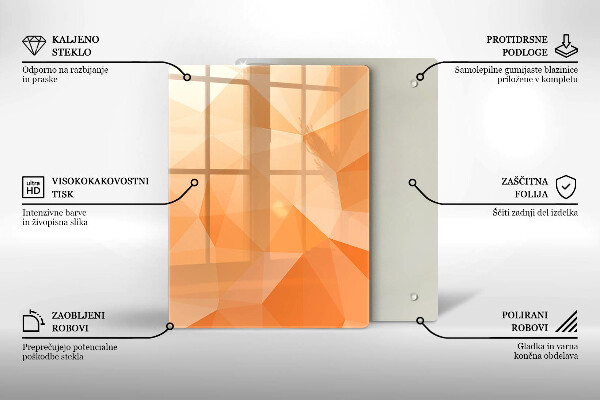 Deska kuchenna szklana Granatowa abstrakcja