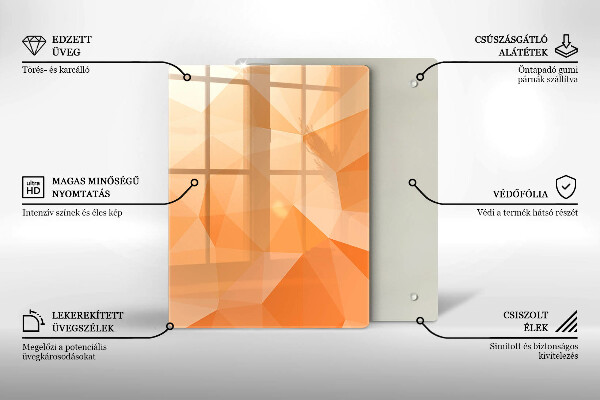 Deska kuchenna szklana Granatowa abstrakcja