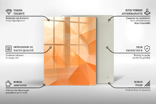 Deska kuchenna szklana Granatowa abstrakcja