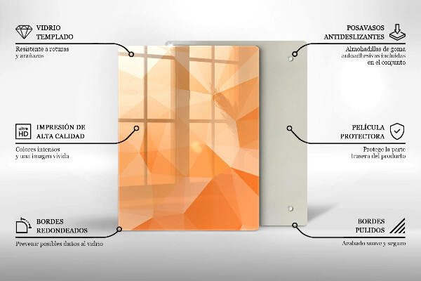 Deska kuchenna szklana Granatowa abstrakcja