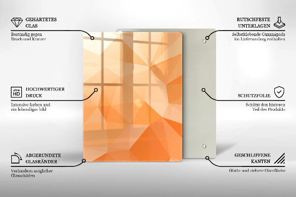 Deska kuchenna szklana Granatowa abstrakcja