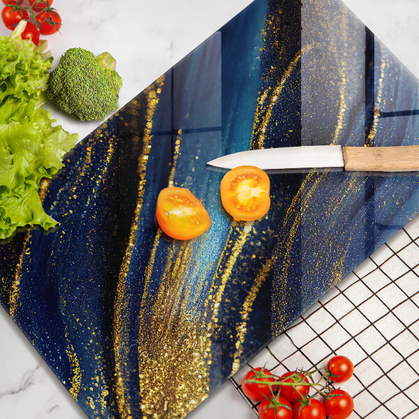 Deska kuchenna szklana Granatowa abstrakcja