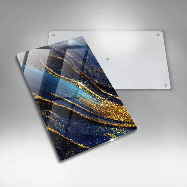 Deska kuchenna szklana Granatowa abstrakcja