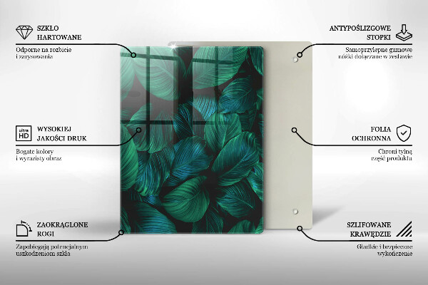 Deska kuchenna szklana Tekstura ze złotem