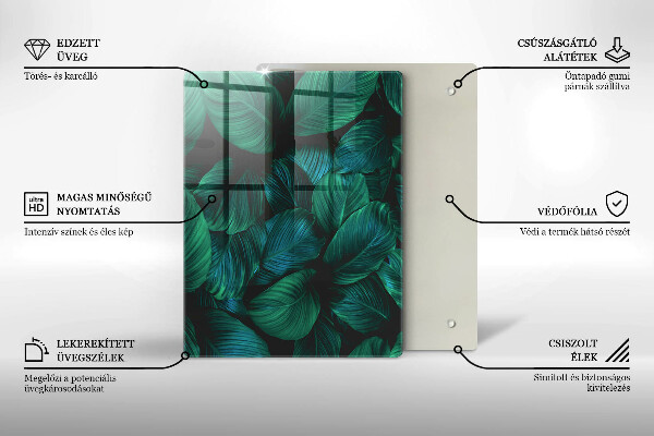 Deska kuchenna szklana Tekstura ze złotem