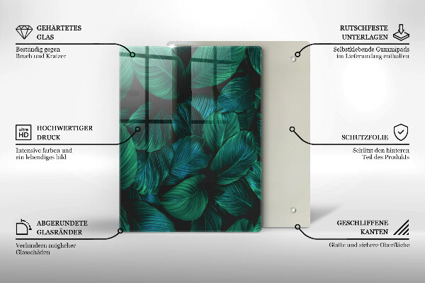 Deska kuchenna szklana Tekstura ze złotem