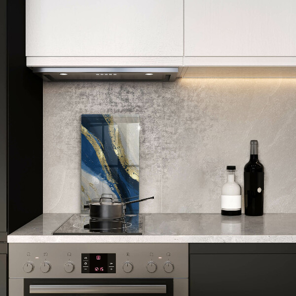 Deska kuchenna szklana Tekstura ze złotem