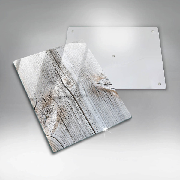 Deska kuchenna szklana Jasna struktura drewna