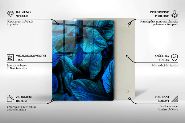 Deska kuchenna szklana Jasna struktura drewna