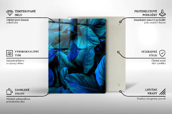 Deska kuchenna szklana Jasna struktura drewna