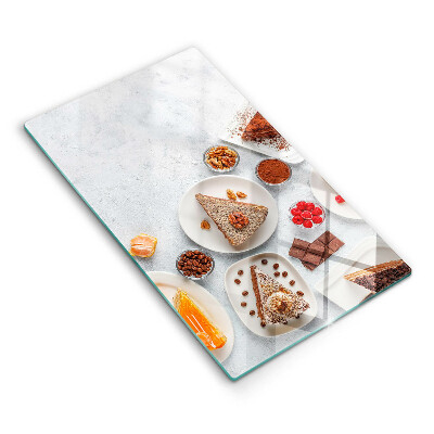 Deska kuchenna szklana Słodkości ciasta