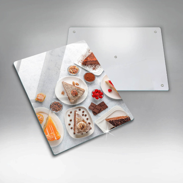 Deska kuchenna szklana Słodkości ciasta