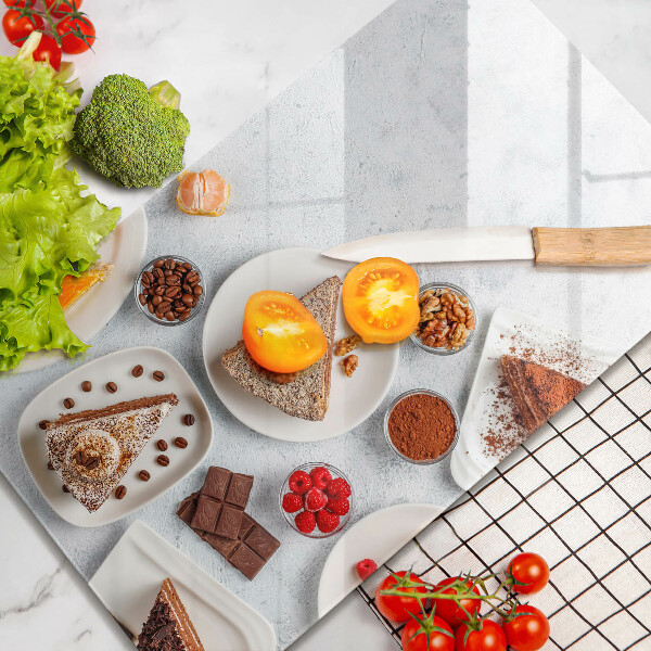 Deska kuchenna szklana Słodkości ciasta