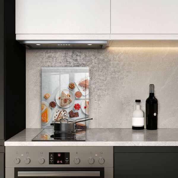 Deska kuchenna szklana Słodkości ciasta