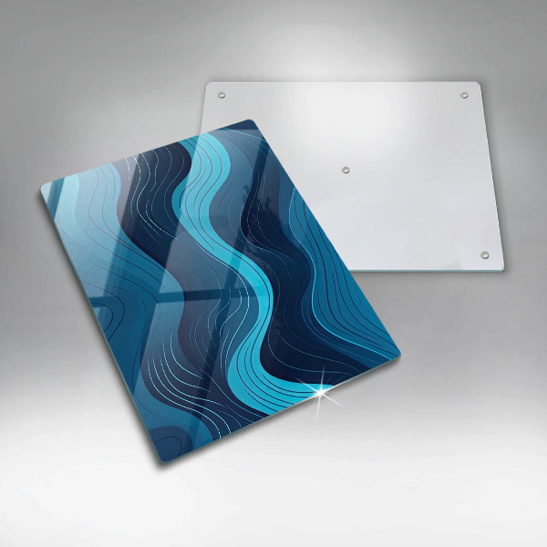 Deska kuchenna szklana Abstrakcyjne fale