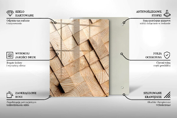 Deska kuchenna szklana Abstrakcyjne fale