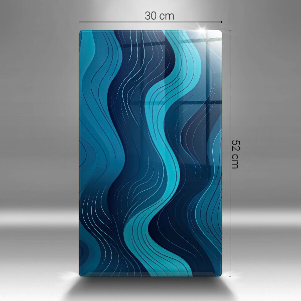 Deska kuchenna szklana Abstrakcyjne fale