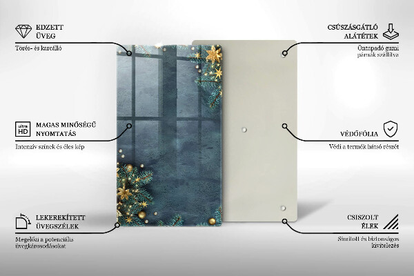 Deska kuchenna szklana Świąteczne ozdoby