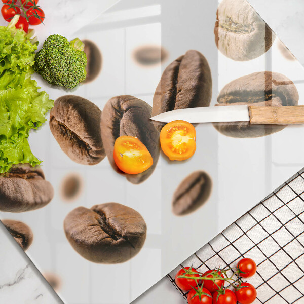 Deska kuchenna szklana Ziarna kawy