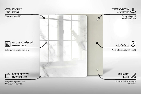 Deska kuchenna szklana Ziarna kawy