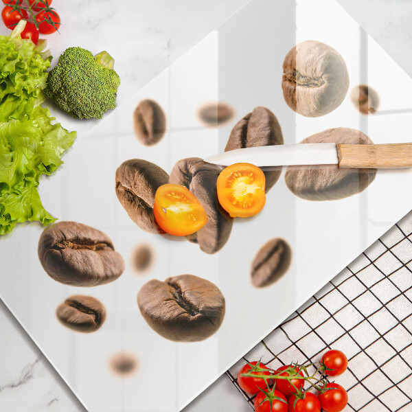 Deska kuchenna szklana Ziarna kawy